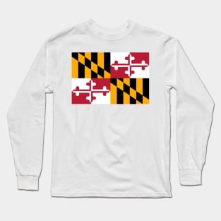 Maryland Flag Long Sleeve T-Shirt